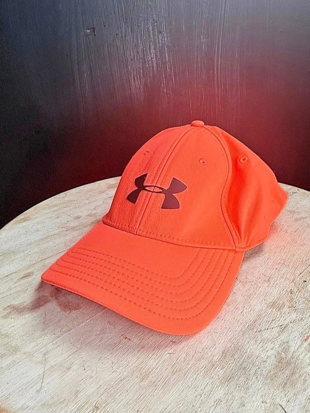 Under Armour Performance Cap Hot Pink Red M/L Polyester and Spandex